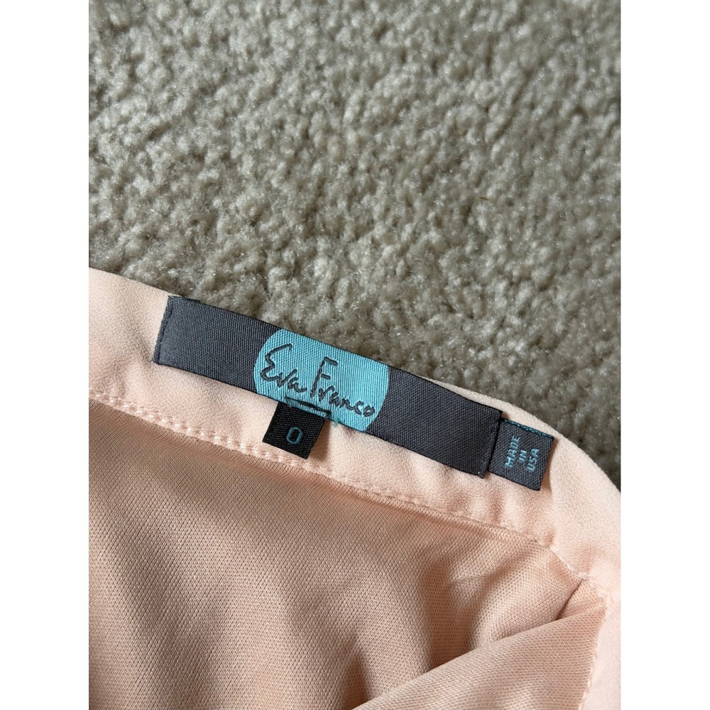 Anthropologie Eva Franco Skirt Fluttered Fete Tulle Petal Floral Blush Pink 0 - Picture 4 of 9